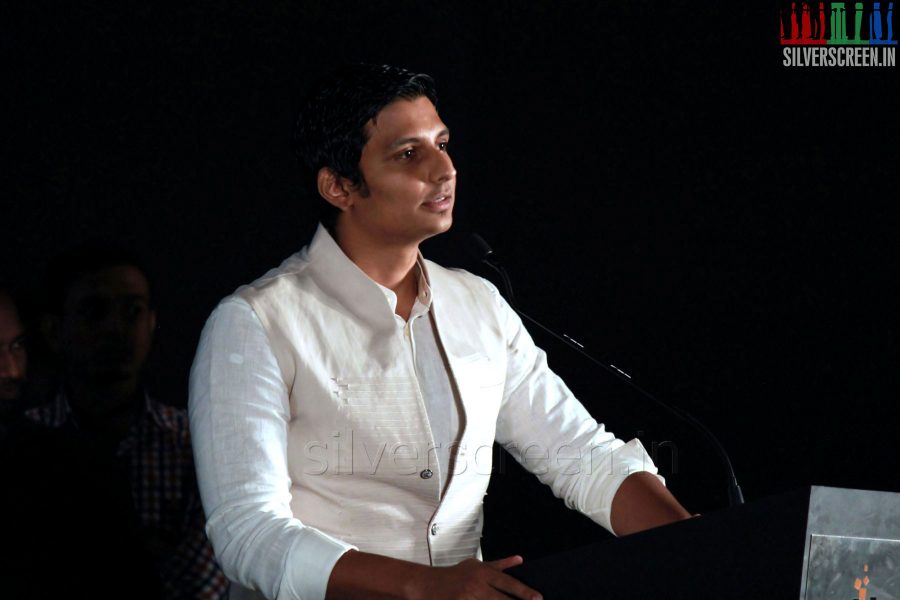 Actor Jiiva at the Endrendrum Punnagai Audio Launch