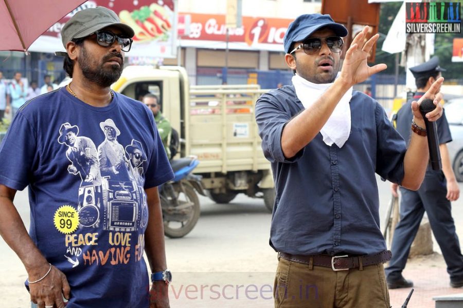 Director Anand Shankar and Cinematographer R D Rajasekhar in Arima Nambi Movie Working Stills