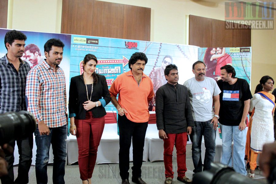 Biriyani Press Meet with Karthi Sivakumar, Venkat Prabhu, Mandy Takhar, Premgi Amaren