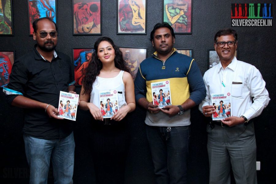 Cinema Spice Magazine Pocket Issue Launch By Nikesha Patel & Ravi Thyagarajen