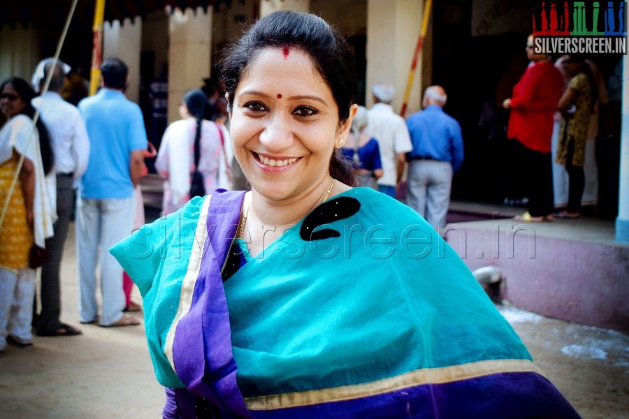 Singer Sujatha Mohan Voting in Lok Sabha Election 2014