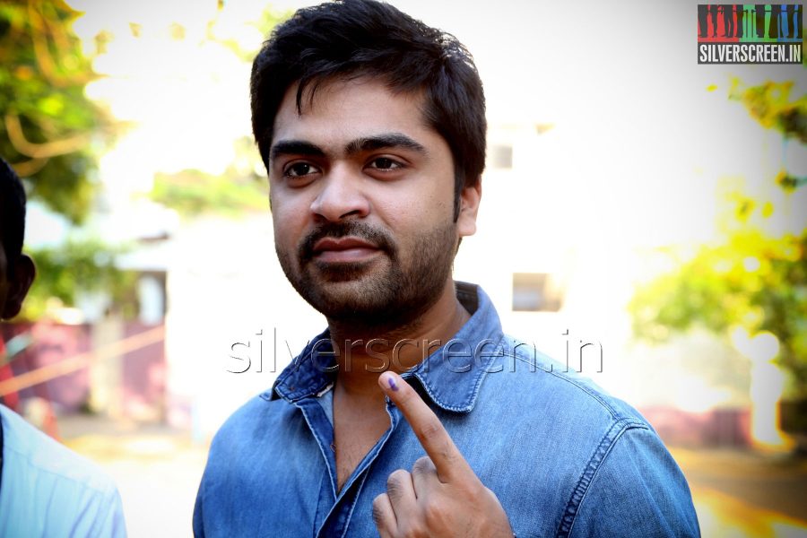 Actor STR votes in Lok Sabha Elections 2014