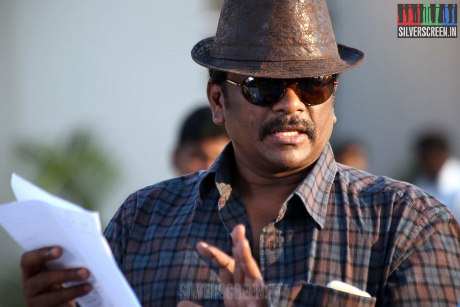 Kathai Thiraikathai Vasanam Iyakkam Working Stills with R Parthiepan, Amala Paul, Arya