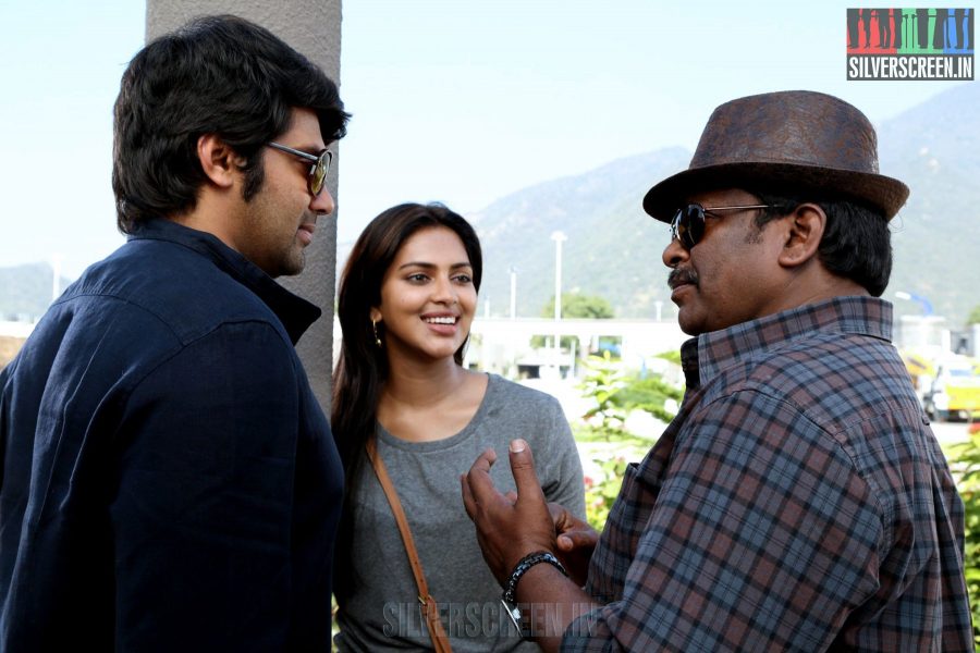 Kathai Thiraikathai Vasanam Iyakkam Working Stills with R Parthiepan, Amala Paul, Arya