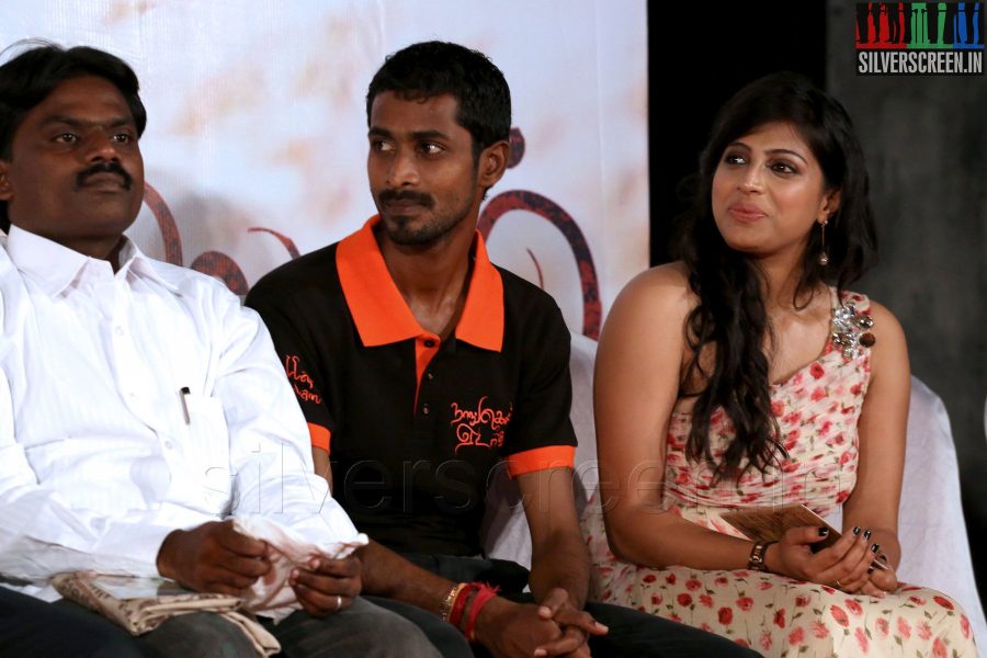 RS Saravanan Pillai and Veena Nair at the Naangellam Edagoodam Audio Launch