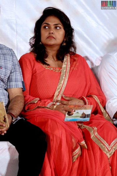 Actress Nirosha at the Naangellam Edagoodam Audio Launch
