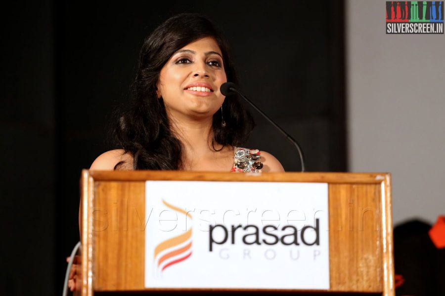 Veena Nair at the Naangellam Edagoodam Audio Launch