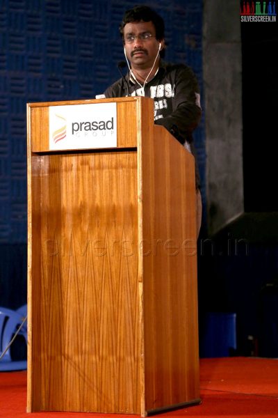 Nikil Murugan at the Naangellam Edagoodam Press Meet