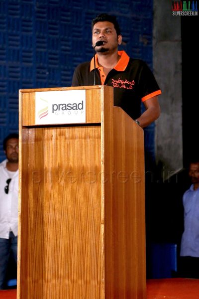 Producer Nirmal Devadas at the Naangellam Edagoodam Press Meet