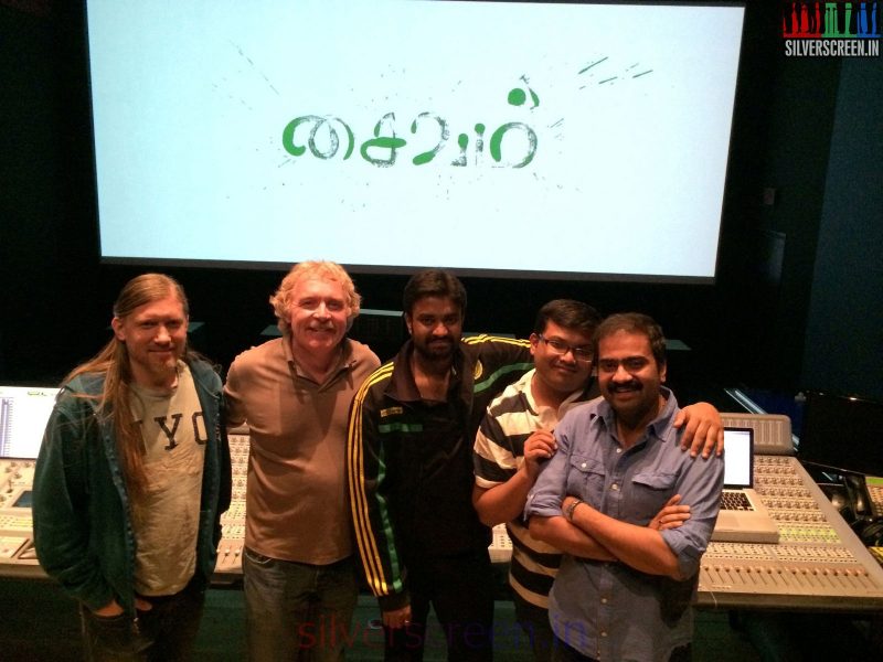 Marti Humphrey Chris Jacobson and Director Vijay join for Audio Editing in Saivam Movie