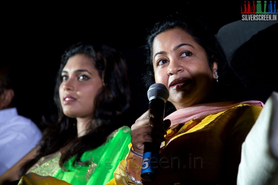 Actress Radhika and Ishara at the Sathuranga Vettai Audio Launch