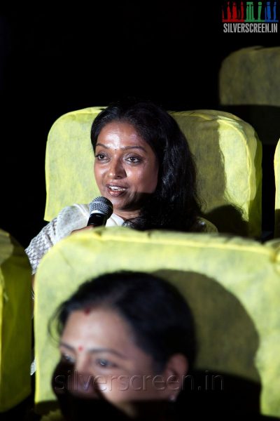 Actress Aruna at the Sathuranga Vettai Audio Launch
