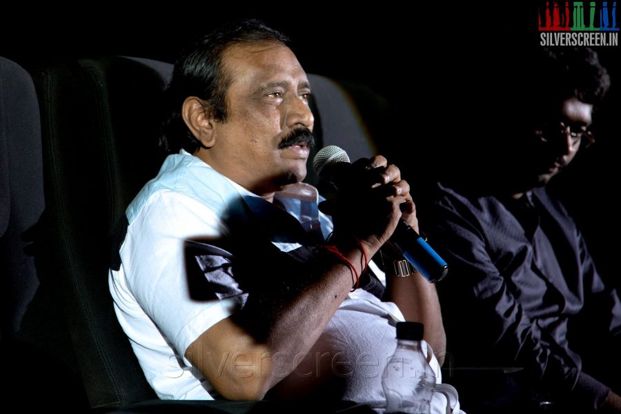 Director RV Udhaya Kumar at the Sathuranga Vettai Audio Launch