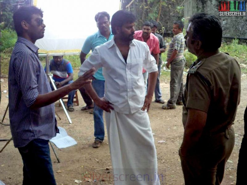 Director H Vinoth in Sathuranga Vettai Movie Working Stills