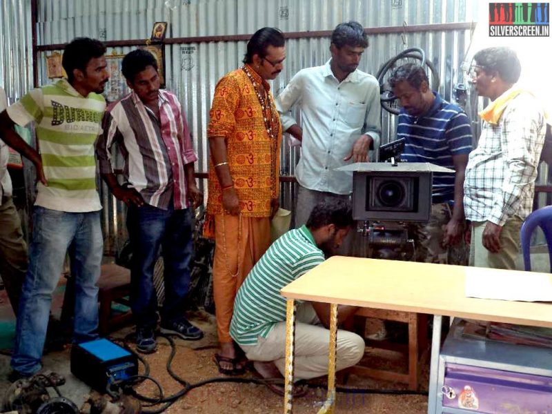 Director H Vinoth in Sathuranga Vettai Movie Working Stills