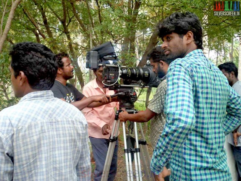 Director H Vinoth in Sathuranga Vettai Movie Working Stills