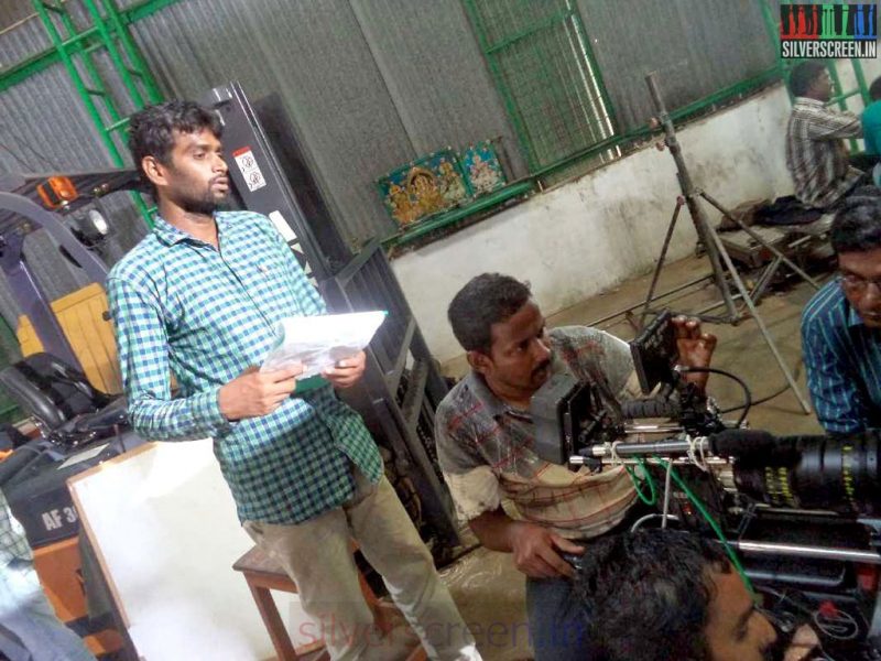 Director H Vinoth in Sathuranga Vettai Movie Working Stills