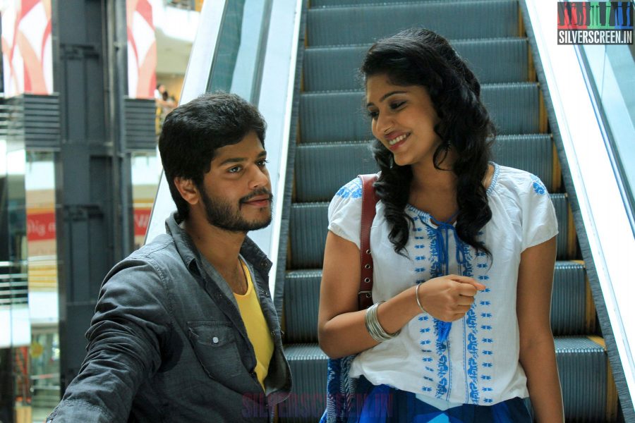 Samyuktha Hornad and Tejas in Un Samayal Arayil Movie Stills