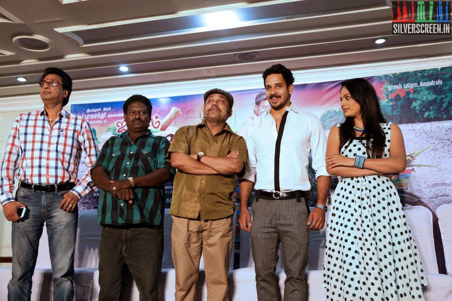 Actor Bharath, Actress Nandita and Thambi Ramaiah at the Aindhaam Thalaimurai Sidha Vaidhiya Sigamani Press Meet