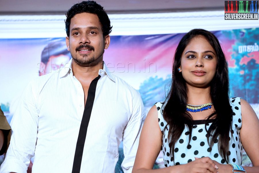 Actor Bharath, Actress Nandita at the Aindhaam Thalaimurai Sidha Vaidhiya Sigamani Press Meet