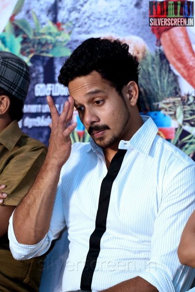 Actor Bharath at the Aindhaam Thalaimurai Sidha Vaidhiya Sigamani Press Meet