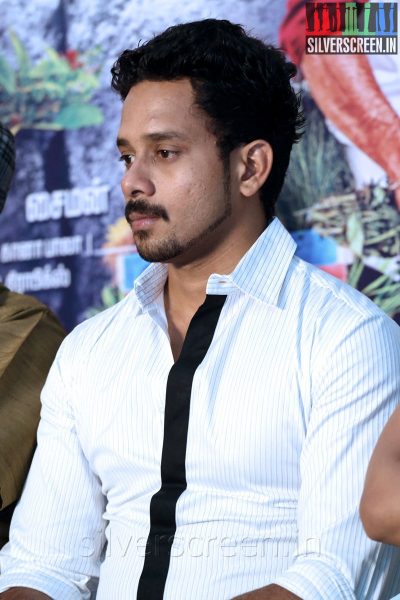 Actor Bharath at the Aindhaam Thalaimurai Sidha Vaidhiya Sigamani Press Meet