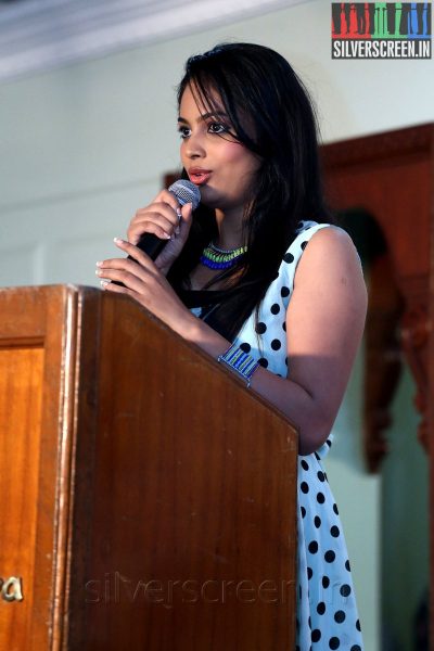 Actress Nandita at the Aindhaam Thalaimurai Sidha Vaidhiya Sigamani Press Meet