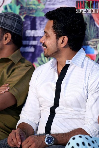 Actor Bharath at the Aindhaam Thalaimurai Sidha Vaidhiya Sigamani Press Meet