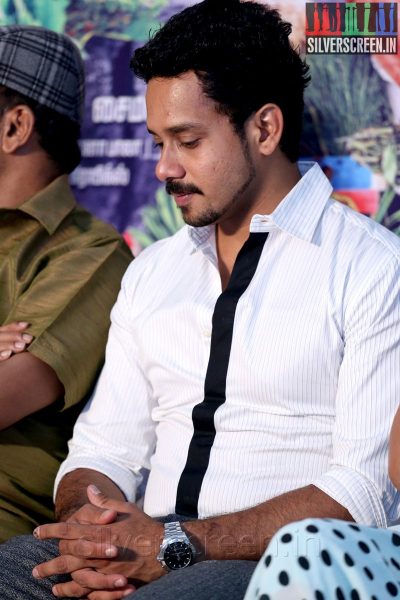 Actor Bharath at the Aindhaam Thalaimurai Sidha Vaidhiya Sigamani Press Meet