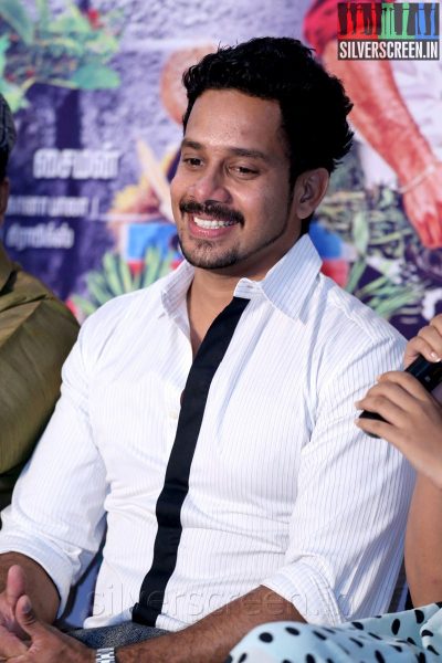 Actor Bharath at the Aindhaam Thalaimurai Sidha Vaidhiya Sigamani Press Meet