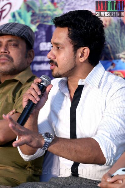 Actor Bharath at the Aindhaam Thalaimurai Sidha Vaidhiya Sigamani Press Meet