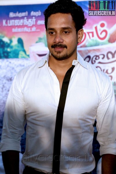 Actor Bharath at the Aindhaam Thalaimurai Sidha Vaidhiya Sigamani Press Meet