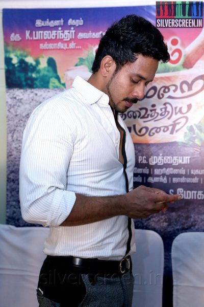 Actor Bharath at the Aindhaam Thalaimurai Sidha Vaidhiya Sigamani Press Meet