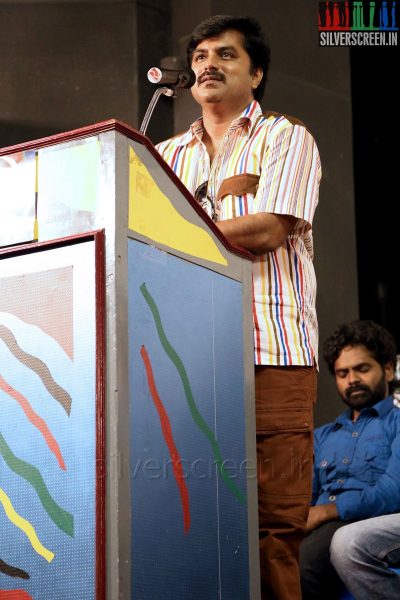 Actor Vijay Anand at the Angali Pangali Audio Launch