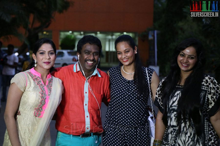 Actress Anusha, PRO Nikil Murugan, Suja Varunee and Swasika at the Appuchi Gramam Press Meet
