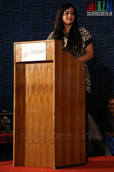 Actress Anusha at the Appuchi Gramam Press Meet