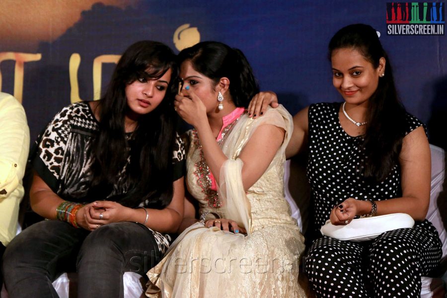 Actress Anusha, Suja Varunee and Swasika at the Appuchi Gramam Press Meet