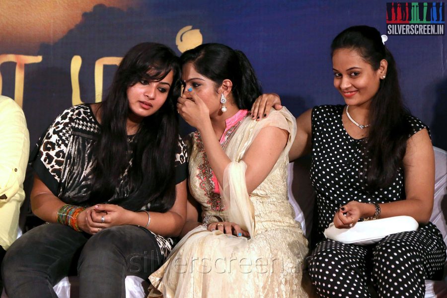 Actress Anusha, Suja Varunee and Swasika at the Appuchi Gramam Press Meet