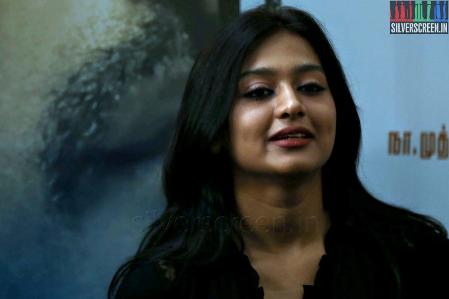 Actress Varsha Ashwathi at the Athithi Audio Launch