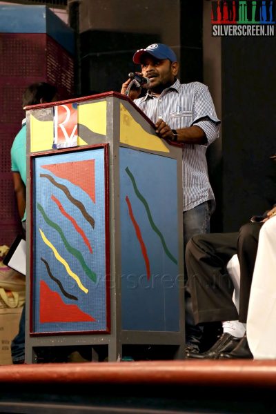 Director Bharathan at the Athithi Audio Launch
