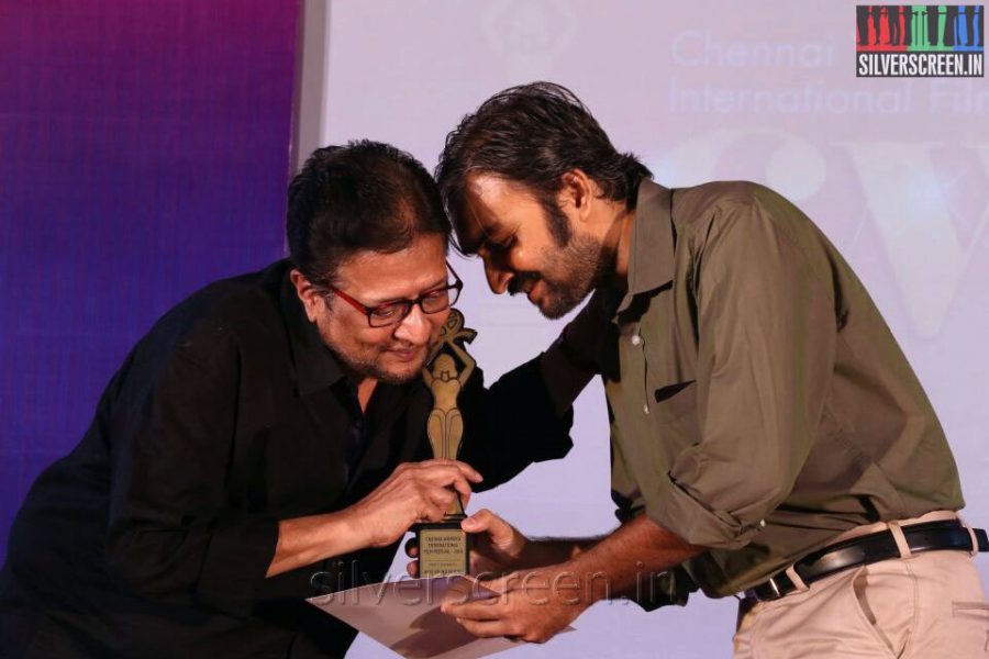 Writer Madhan at the Chennai Womenâs International Film Festival Awards Show 2014