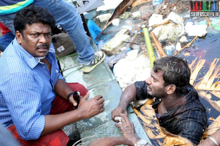 Parthiepan and Actor Vishali in Kathai Thiraikathai Vasanam Iyakkam Movie Stills