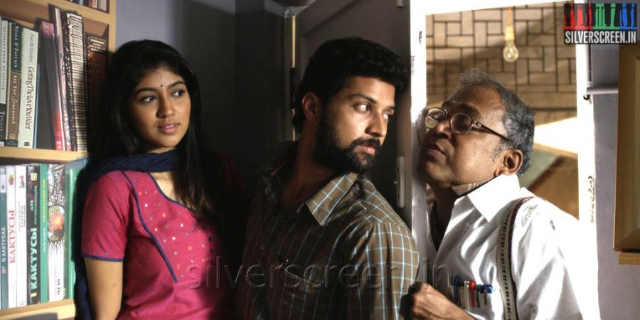 Actress Akhila Kishore, Thambi Ramaiah and Actor Santhosh in Kathai Thiraikathai Vasanam Iyakkam Movie Stills