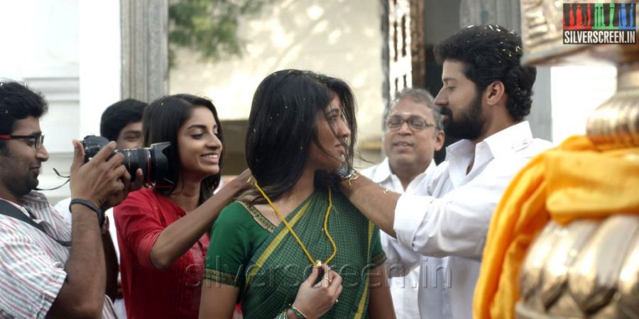 Actress Akhila Kishore and Actor Santhosh in Kathai Thiraikathai Vasanam Iyakkam Movie Stills