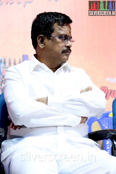 Producer Kalaipuli S Thanu at the Madurakarange or Madurakaranga Audio Launch