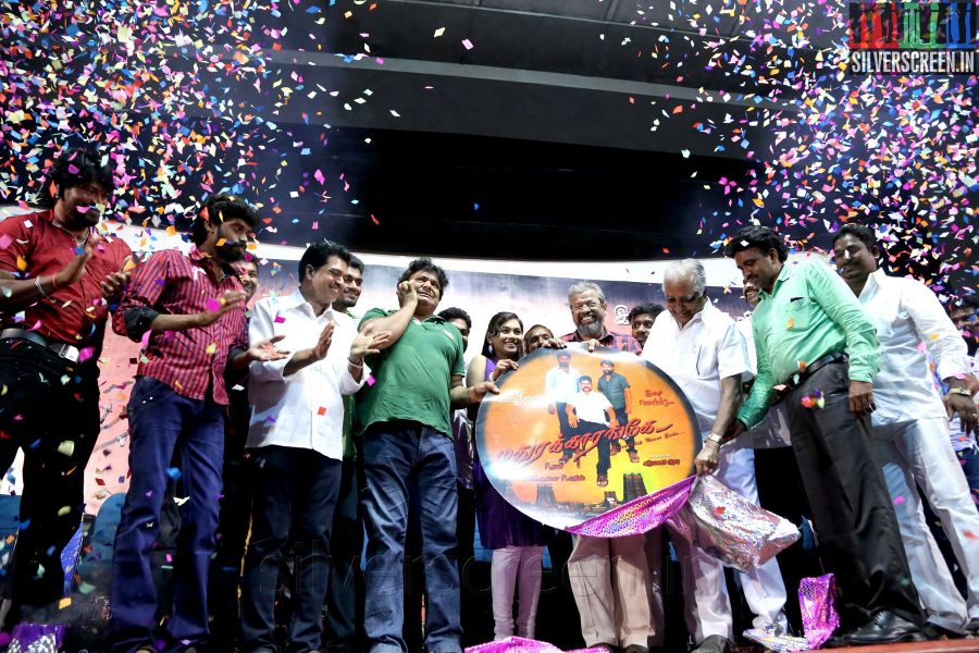 Actor Mansoor Ali Khan, Pavisha at the Madurakarange or Madurakaranga Audio Launch