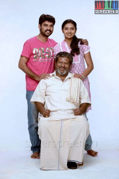 Rajkiran, Actress Lakshmi Menon and Actor Vimal in Manjapai Movie Stills