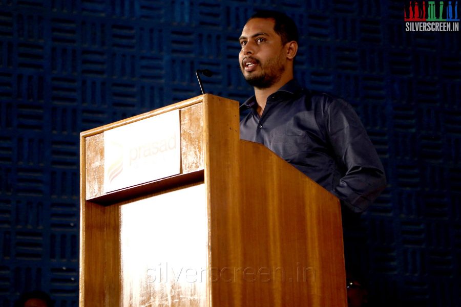 Director Naveen Raghavan at the Manjapai Press Meet