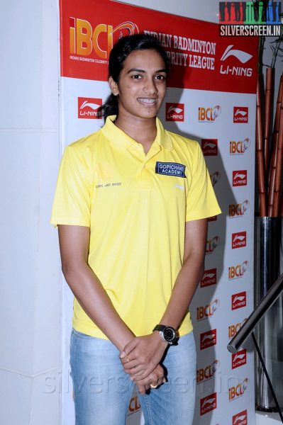 Badminton Player P V Sindhu at the Indian Badminton Celebrity League Launch