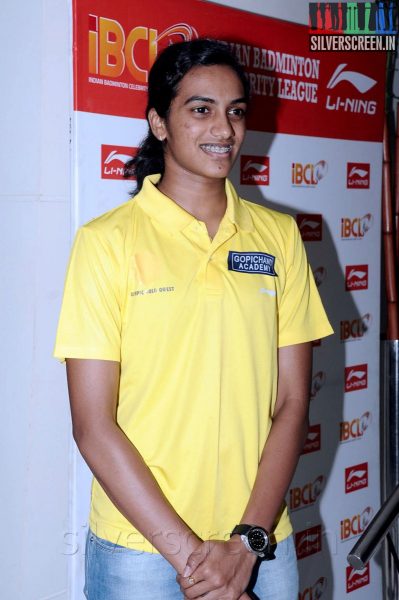 Badminton Player P V Sindhu at the Indian Badminton Celebrity League Launch